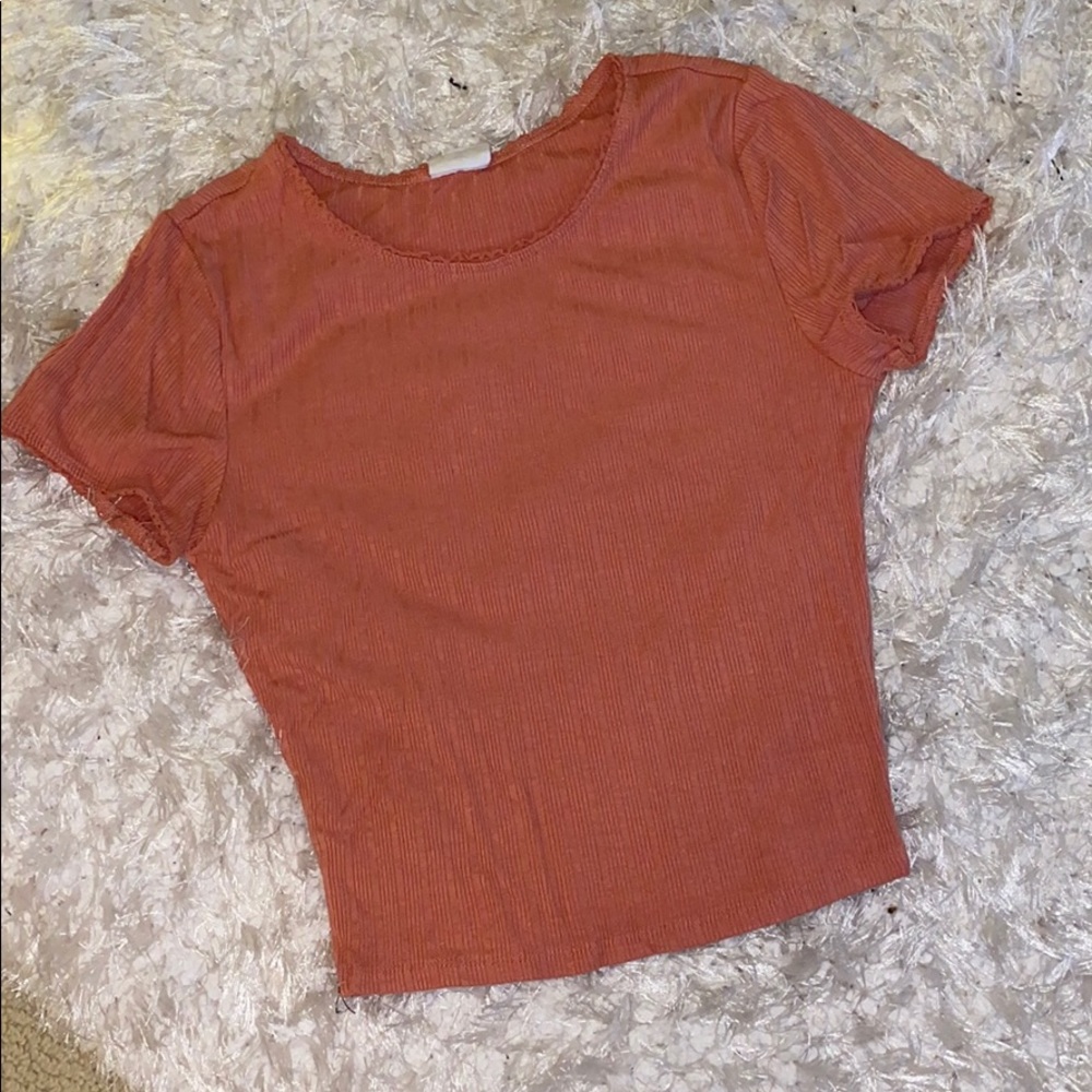 Peach crop top!